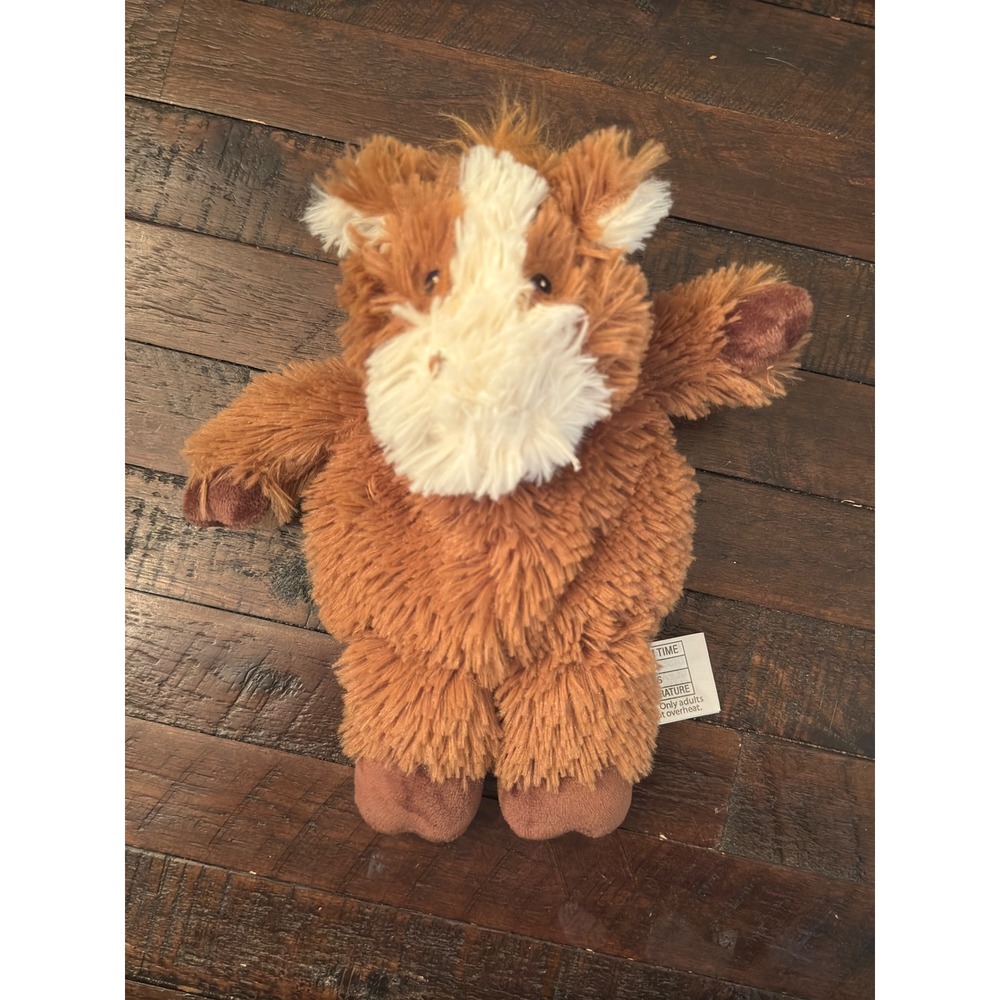 Warmies Junior Horse Microwavable Lavender Scented Plush Stuffed Animal Brown